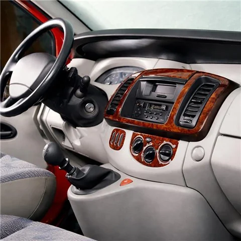 Opel Vivaro 2001-2006 3D Cockpit Dekor Interieurleisten Set 6-teilig 2