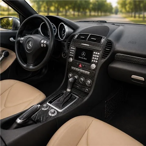 Mercedes-Benz SLK (R171) 2004-2010 3D Cockpit Dekor Interieurleisten Set 18-teilig 2