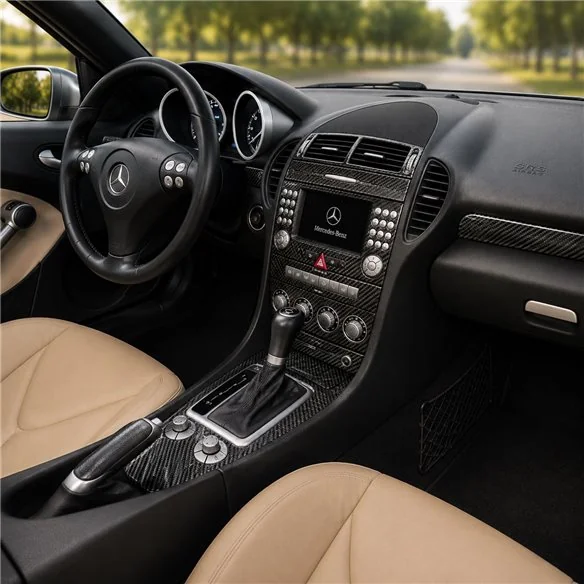 Mercedes-Benz SLK (R171) 2004-2010 3D Cockpit Dekor Interieurleisten Set 18-teilig