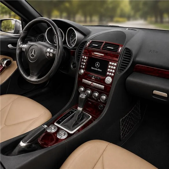 Mercedes-Benz SLK (R171) 2004-2010 3D Cockpit Dekor Interieurleisten Set 18-teilig