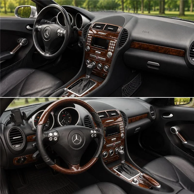 Mercedes-Benz SLK (R171) 2004-2010 3D Cockpit Dekor Interieurleisten Set 18-teilig