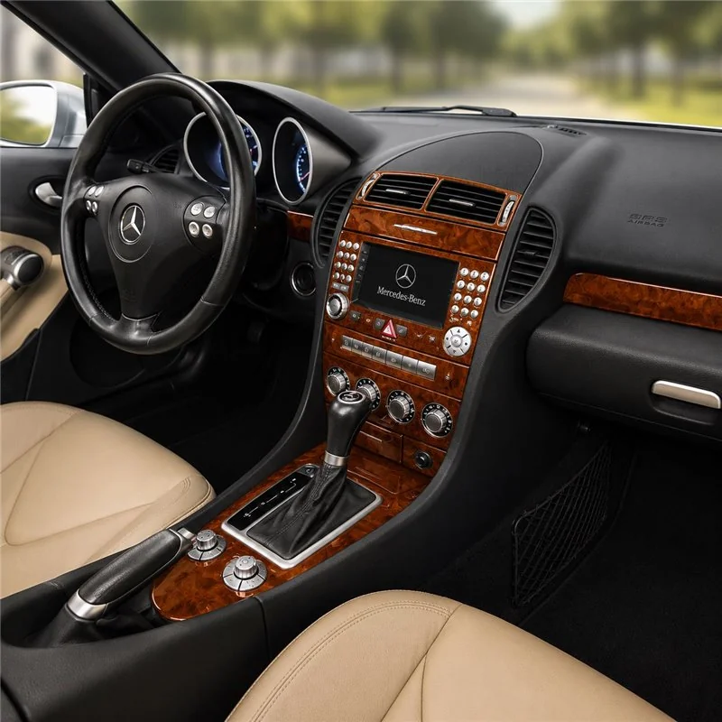 Mercedes-Benz SLK (R171) 2004-2010 3D Cockpit Dekor Interieurleisten Set 18-teilig