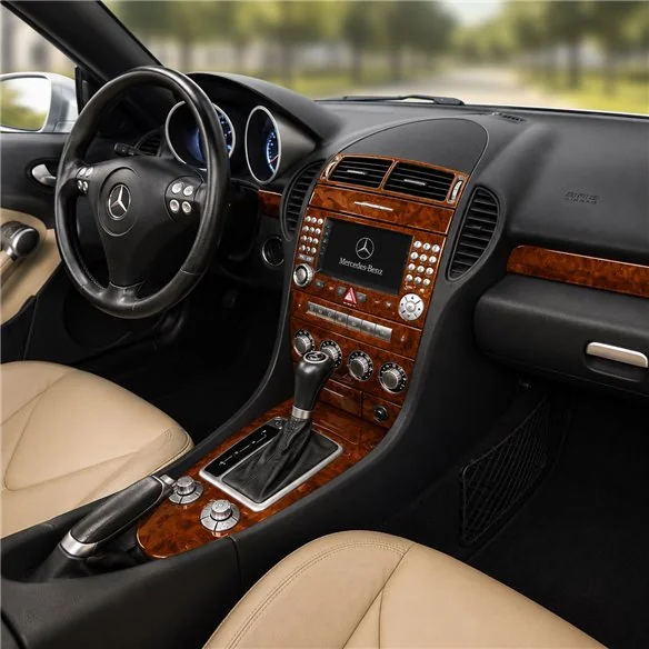 Mercedes-Benz SLK (R171) 2004-2010 3D Cockpit Dekor Interieurleisten Set 18-teilig