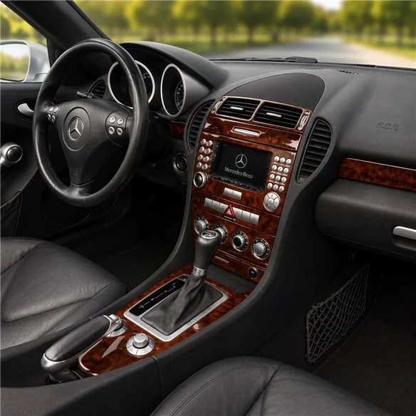 Mercedes-Benz SLK (R171) 2004-2010 3D Cockpit Dekor Interieurleisten Set 18-teilig