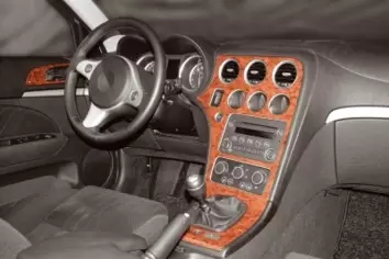 Alfa Romeo 159 09.2005 Mittelkonsole Armaturendekor Cockpit Dekor 8 -Teile