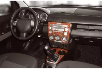 Mazda Mazda 2 03-12.06 Mittelkonsole Armaturendekor Cockpit Dekor 4-Teilige - 1- Cockpit Dekor Innenraum