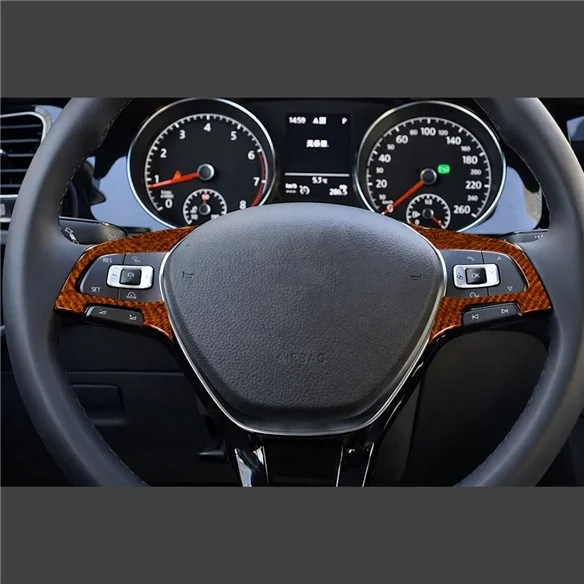 Volkswagen Golf VII 7 2012-2021 3D Cockpit Dekor Interieurleisten Set As shown in product diagram-teilig