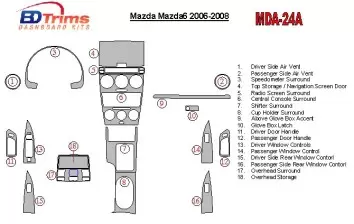 Mazda MAzda6 2006-2008 Without NAVI BD innenausstattung armaturendekor cockpit dekor