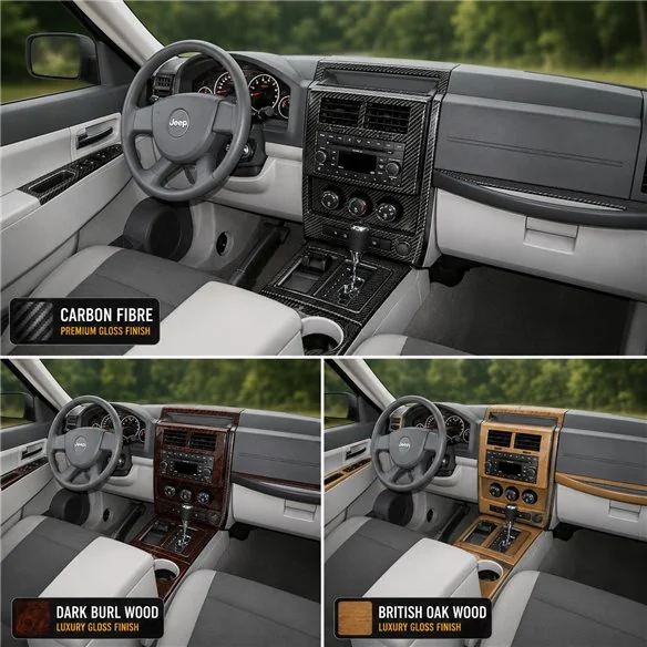 Jeep Liberty 2008-heute 3D Cockpit Dekor Interieurleisten Set Full Set / as shown in product diagram-teilig