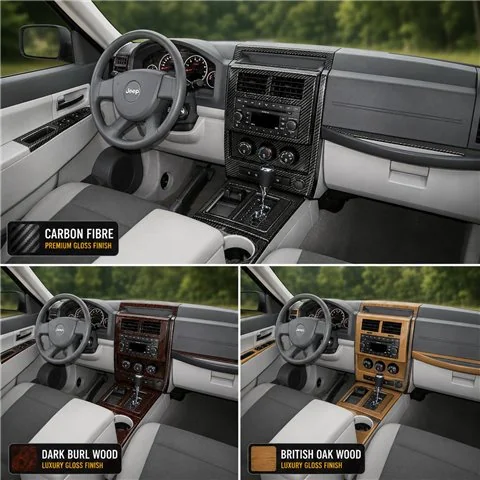 Jeep Liberty 2008-heute 3D Cockpit Dekor Interieurleisten Set Full Set / as shown in product diagram-teilig 2