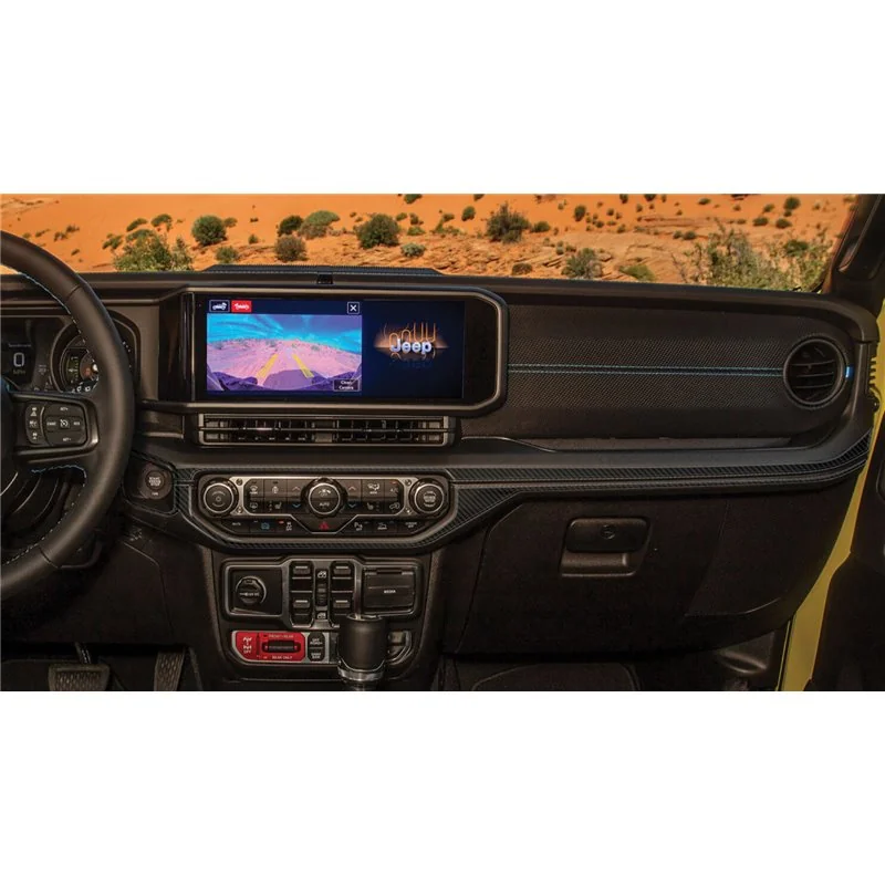 Jeep Wrangler Unlimited Rubicon 2024 3D Cockpit Dekor Interieurleisten Set 35-teilig