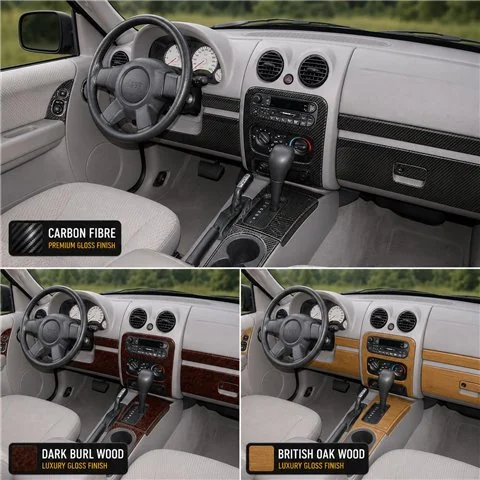 Jeep Liberty 2005-2007 3D Cockpit Dekor Interieurleisten Set Basic Set / as shown in product diagram-teilig 2