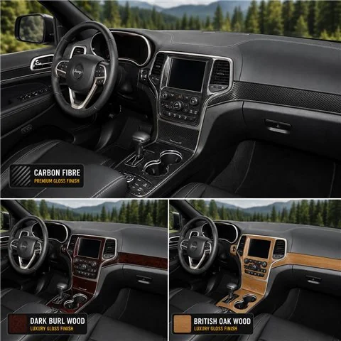 Jeep Grand Cherokee 2011-2020 3D Cockpit Dekor Interieurleisten Set 11-teilig 2
