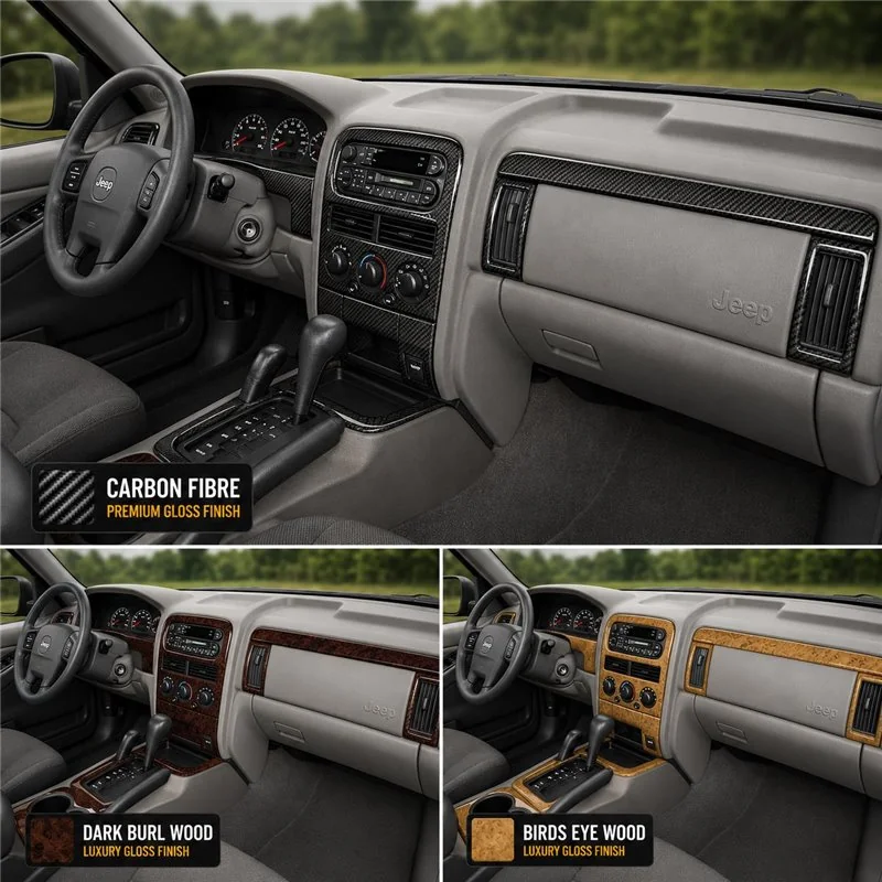 Jeep Grand Cherokee 1999-2002 3D Cockpit Dekor Interieurleisten Set Basic Set / as shown in product diagram-teilig
