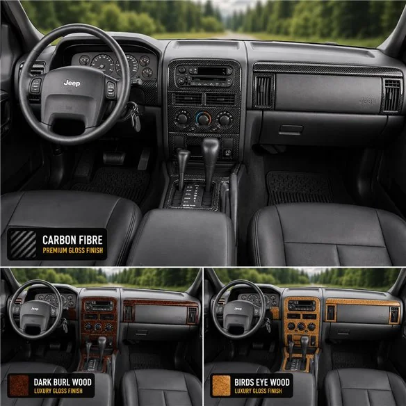 Jeep Grand Cherokee 2003-2004 3D Cockpit Dekor Interieurleisten Set Full Set / as shown in product diagram-teilig