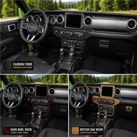 Jeep Gladiator PickUp 2020-2023 3D Cockpit Dekor Interieurleisten Set 25-teilig