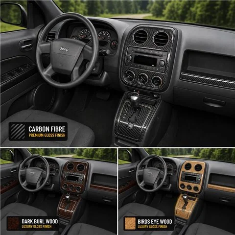 Jeep Compass/Patriot 2009-heute 3D Cockpit Dekor Interieurleisten Set As shown in product diagram-teilig 2