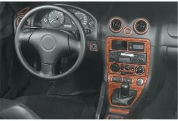 Mazda MX 5 12.00-12.05 Mittelkonsole Armaturendekor Cockpit Dekor 14-Teilige - 1- Cockpit Dekor Innenraum