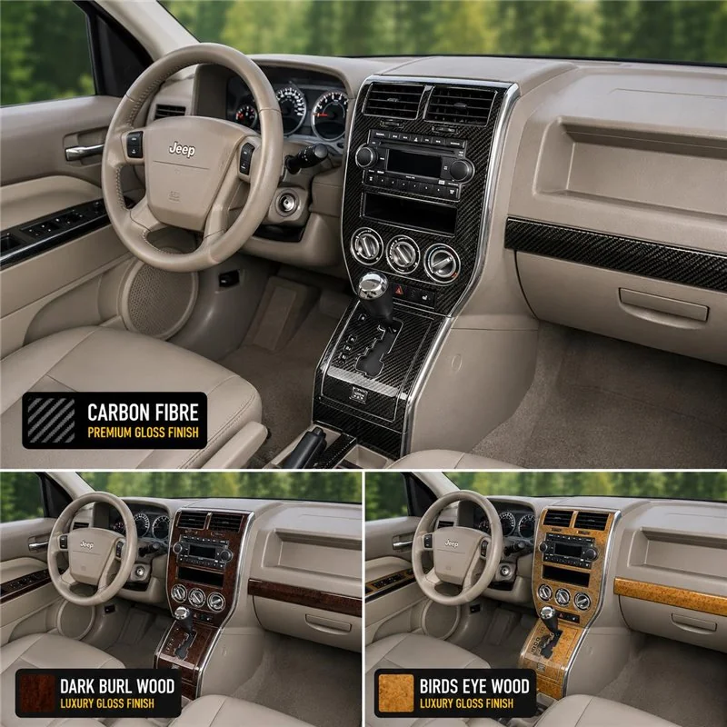 Jeep Compass 2007-2008 3D Cockpit Dekor Interieurleisten Set Full Set / as shown in product diagram-teilig