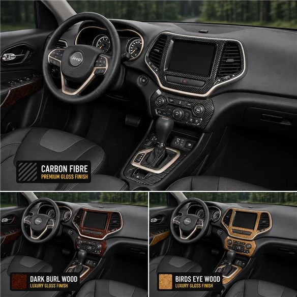 Jeep Cherokee 2014-heute 3D Cockpit Dekor Interieurleisten Set Full Set / as shown in product diagram-teilig