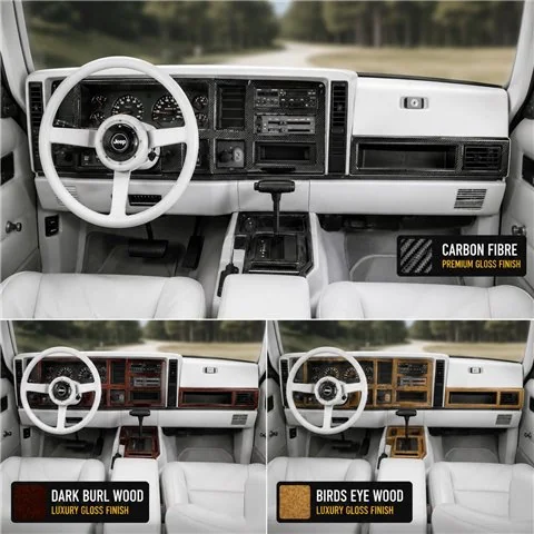 Chrysler Cherokee 1984-1997 3D Cockpit Dekor Interieurleisten Set 3-teilig 2