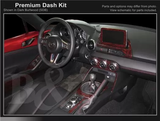 Mazda MX-5 Miata ND Mk4 2015-2020 Mittelkonsole Armaturendekor Cockpit Dekor 25-Teilige - 1- Cockpit Dekor Innenraum Mazda MX-5 Miata ND Mk4 2015-2020 Mittelkonsole Armaturendekor Cockpit Dekor 25-Teilige - 1- Cockpit Dekor Innenraum