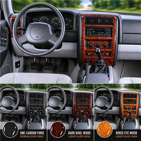 Chrysler Grand Cherokee 1996-heute 3D Cockpit Dekor Interieurleisten Set 10-teilig 2