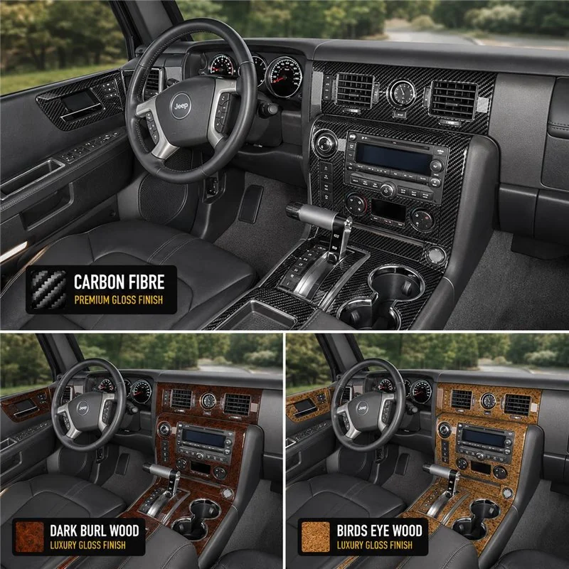 Hummer H2 2008-heute 3D Cockpit Dekor Interieurleisten Set Full Set / as shown in product diagram-teilig