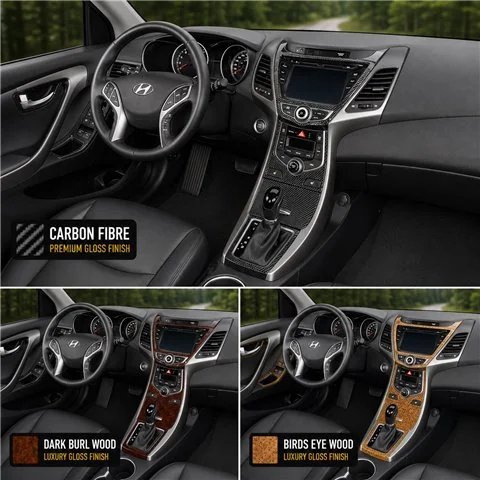 Hyundai Elantra 2014-heute 3D Cockpit Dekor Interieurleisten Set Full Set / as shown in product diagram-teilig 2