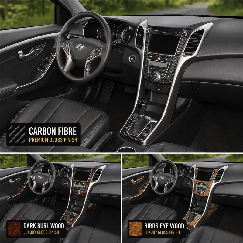 Hyundai Elantra GT 2013-heute 3D Cockpit Dekor Interieurleisten Set Full Set / as shown in product diagram-teilig