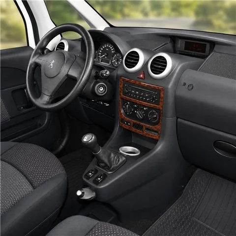 Peugeot 1007 2005+ 3D Armaturenbrett-Dekor-Set, 2 Teile