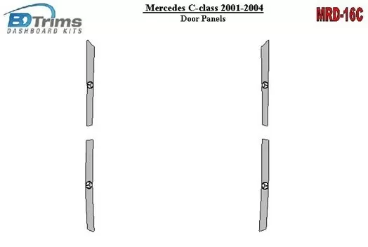 Mercedes Benz C Class 2001-2004 Door panels BD innenausstattung armaturendekor cockpit dekor - 1- Cockpit Dekor Innenraum