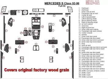 Mercedes Benz S Class W140 1992-1996 Voll Satz, Cover All OEM Wood Kit BD innenausstattung armaturendekor cockpit dekor - 2- Coc Mercedes Benz S Class W140 1992-1996 Voll Satz, Cover All OEM Wood Kit BD innenausstattung armaturendekor cockpit dekor - 2- Coc