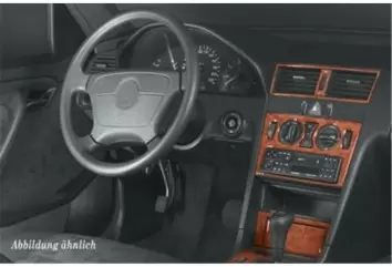 Mercedes C-Class W202 06.93 - 09.95 Mittelkonsole Armaturendekor Cockpit Dekor 16 -Teile