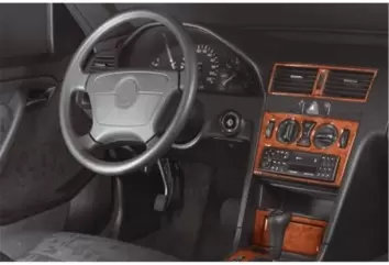 Mercedes C-Class W202 09.95 - 05.97 Mittelkonsole Armaturendekor Cockpit Dekor 12 -Teile