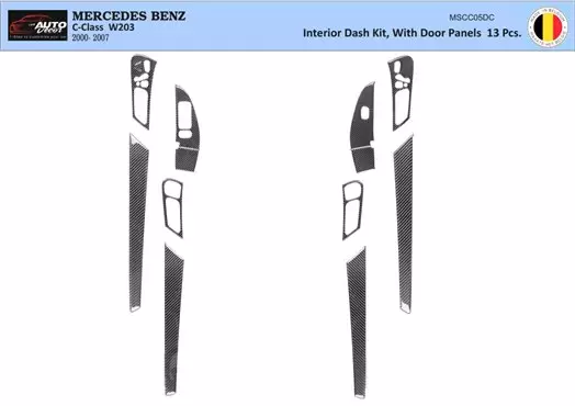 Mercedes C-Class W203 2005 Mittelkonsole Armaturendekor Cockpit Dekor 13-Teilige - 1- Cockpit Dekor Innenraum Mercedes C-Class W203 2005 Mittelkonsole Armaturendekor Cockpit Dekor 13-Teilige - 1- Cockpit Dekor Innenraum