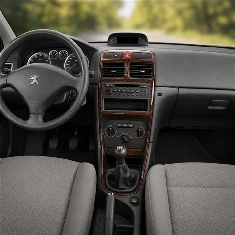 Peugeot 307 2004-2008 3D Armaturenbrett-Dekor-Set, 12 Teile