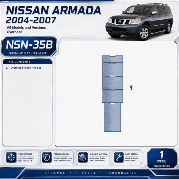 Nissan Armada 2004-2007 3D Cockpit Dekor Interieurleisten Set As shown in product diagram-teilig
