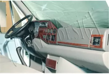 Mercedes Sprinter W901 03.95 - 01.00 Mittelkonsole Armaturendekor Cockpit Dekor 17 -Teile