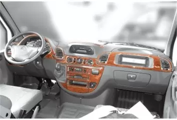 Mercedes Sprinter W903 02.00 - 04.06 Mittelkonsole Armaturendekor Cockpit Dekor 24 -Teile