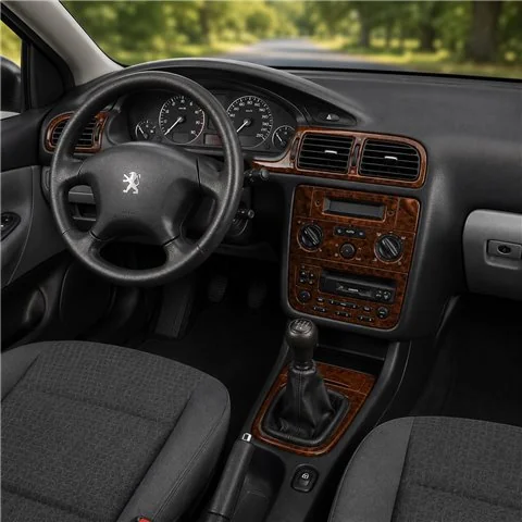 Peugeot 406 1999-2005 3D Armaturenbrett-Dekor-Set, 13 Teile