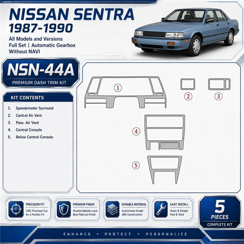 Nissan Sentra 1987-1990 3D Cockpit Dekor Interieurleisten Set Full Set / as shown in product diagram-teilig