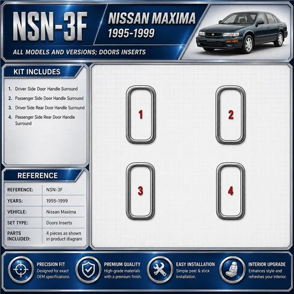 Nissan Maxima 1995-1999 3D Cockpit Dekor Interieurleisten Set 4-teilig