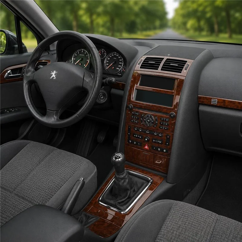 Peugeot 407 2005-2010 3D Armaturenbrett-Dekor-Set, 11 Teile