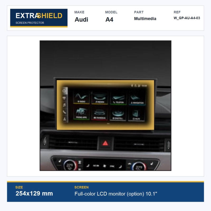Audi A4 Multimedia ExtraShield Screen Protector