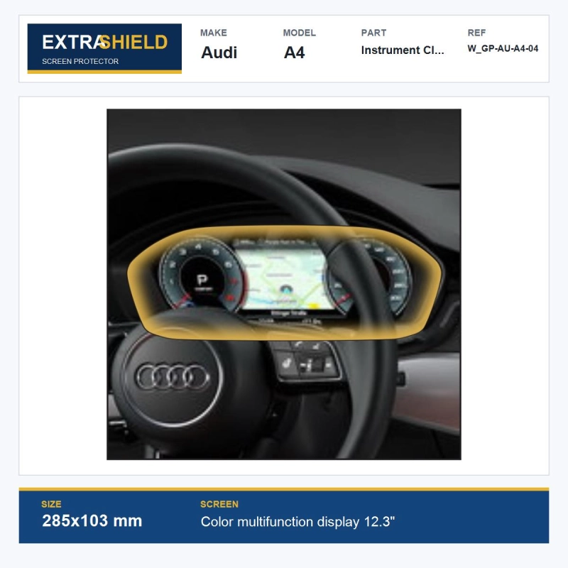Audi A4 Instrument Cluster ExtraShield Screen Protector