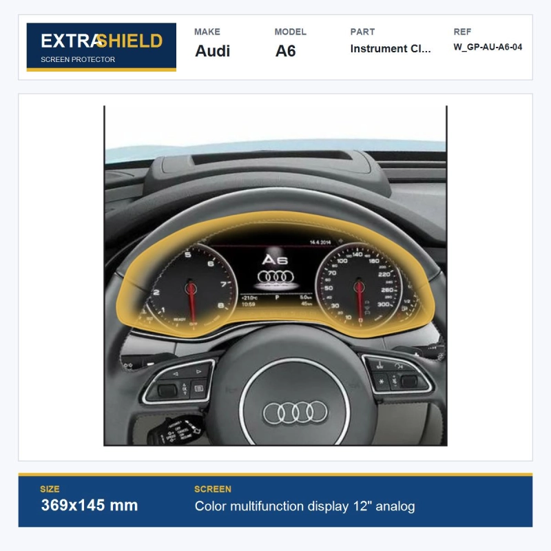 Audi A6 Instrument Cluster ExtraShield Screen Protector