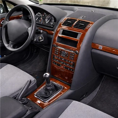 Peugeot 407 Doors 2005-2010 3D Armaturenbrett-Dekor-Set, 21 Teile