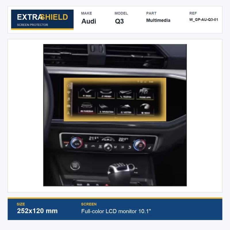 Audi Q3 Multimedia ExtraShield Screen Protector