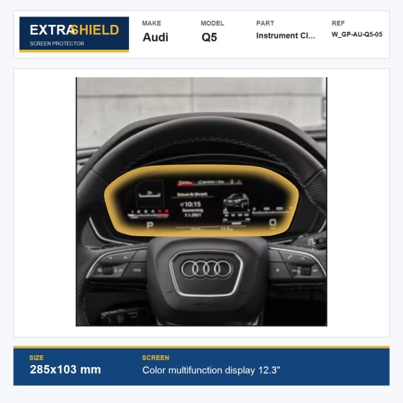 Audi Q5 Instrument Cluster ExtraShield Screen Protector